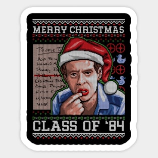 Merry Christmas Class of '84 Sticker